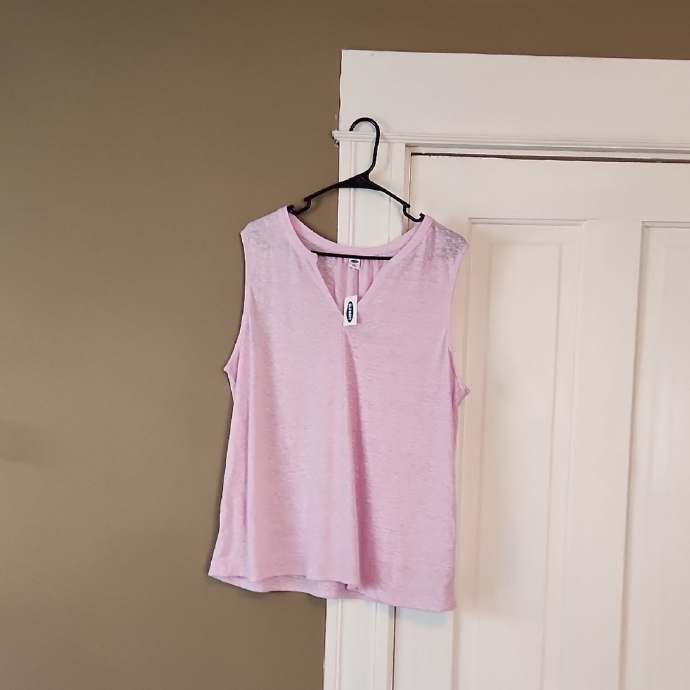 Old Navy Pink Sleeveless Tank Top